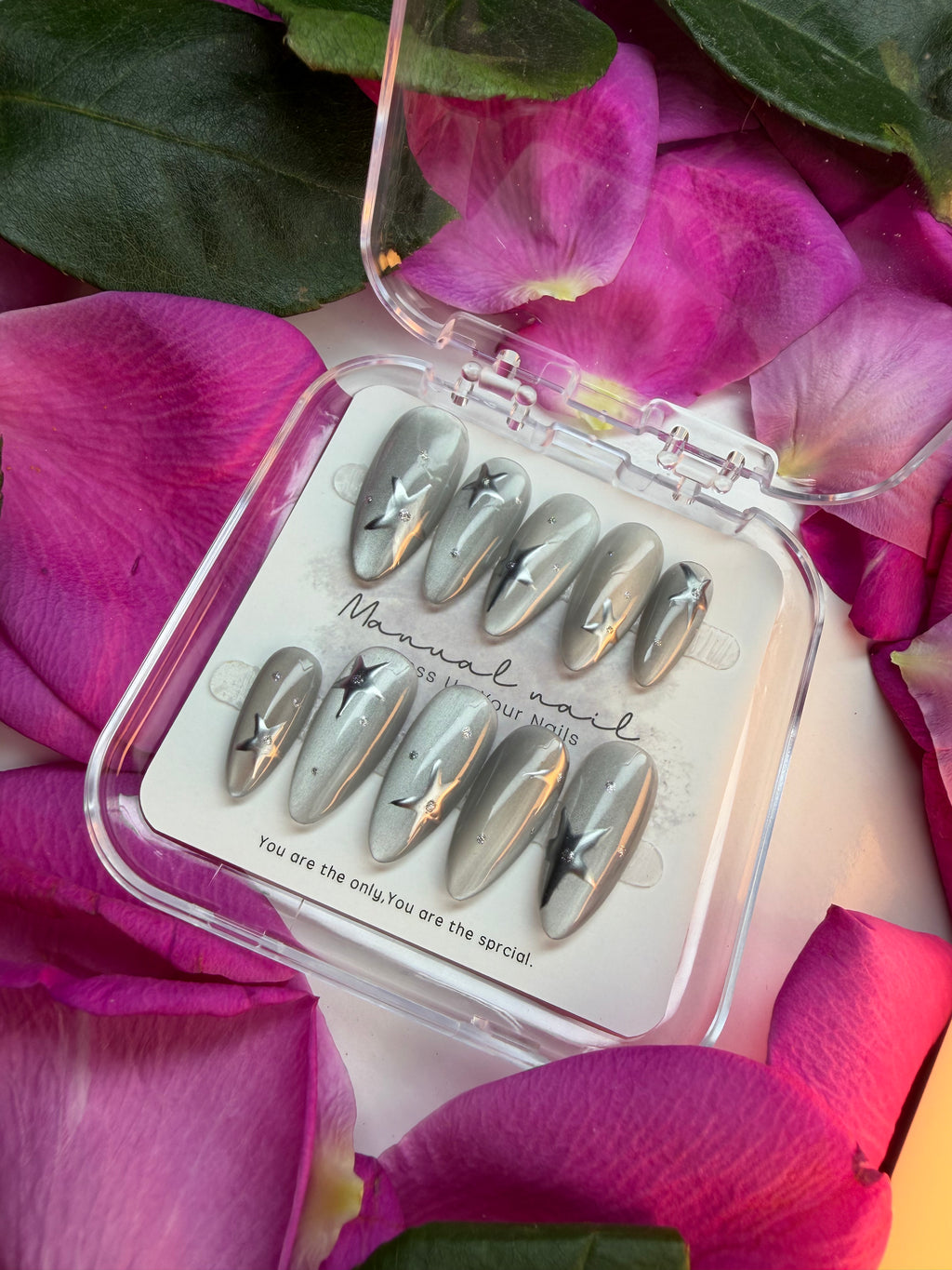 Silver Star Nails