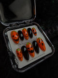 Halloween Pumpkin Nails